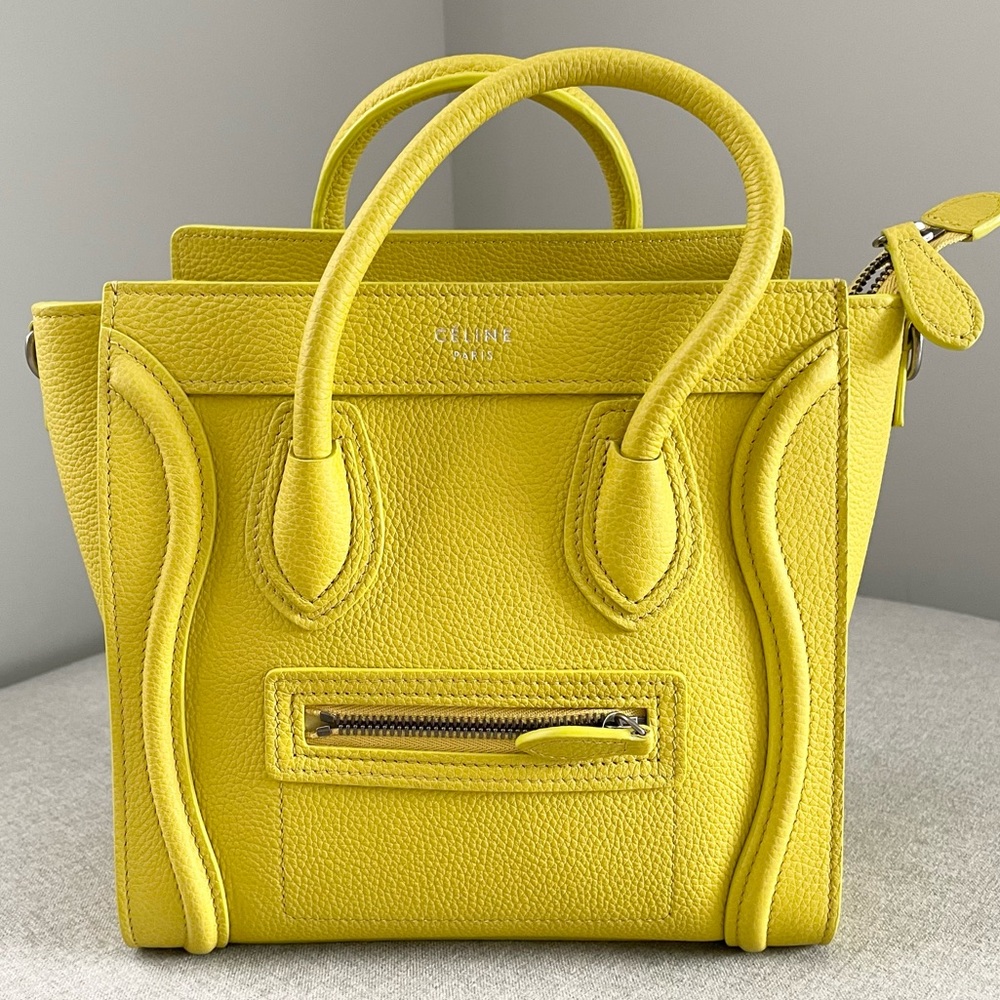 Celine nano luggage bag